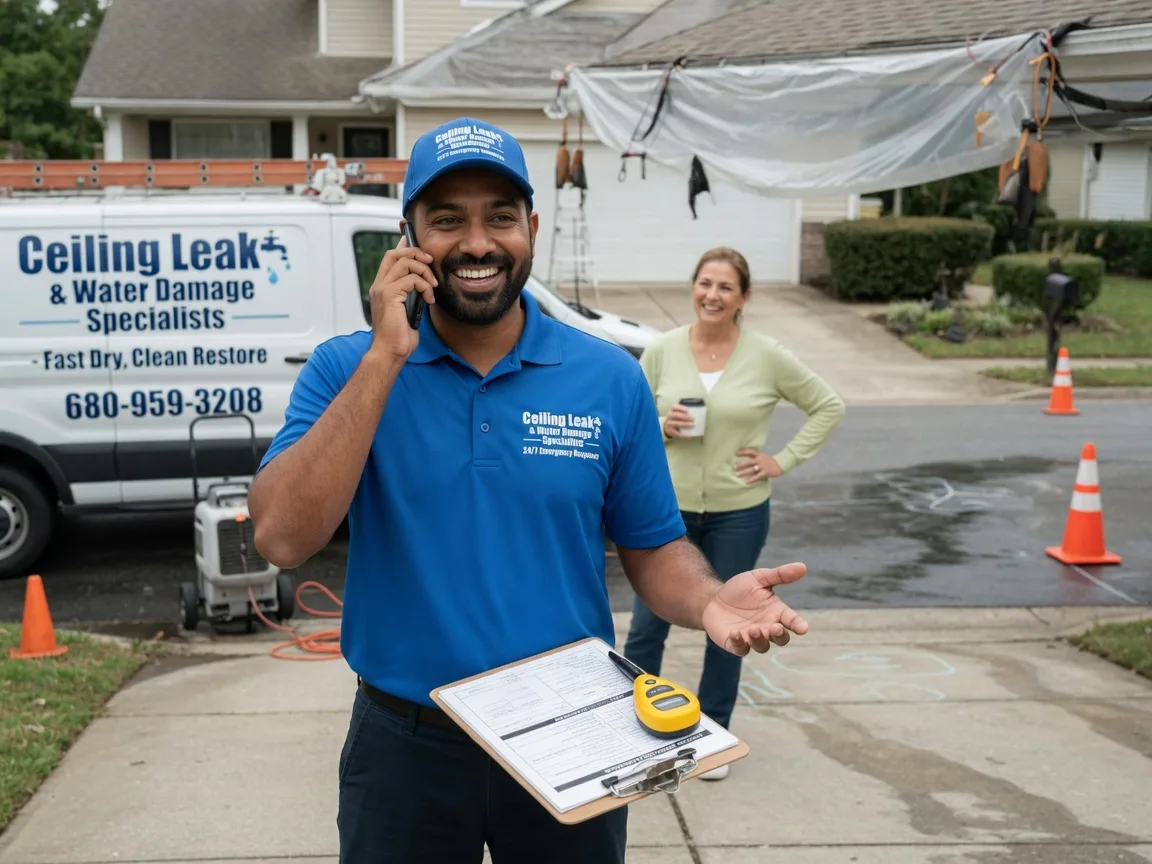 Ceiling Leak Cleanup Saint Joseph, IL FAQs